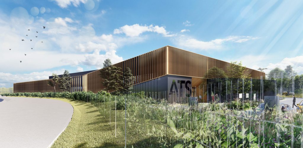 Le nouveau bâtiment d'ATS Laser à Olemps
