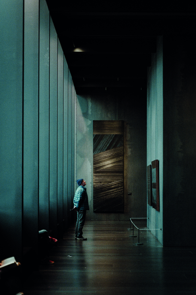 Musée Soulages, Rodez @Mathieu Lacout a l'intérieur du musée Soulages