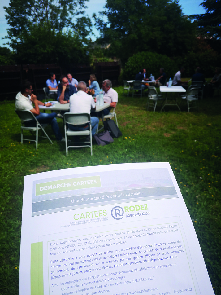 Cartees, la démarche d'écologie industrielle territoiriale de Rodez agglo - ©Rodez agglomération Des entreprises réunies pour un atelier de la démarche Cartees